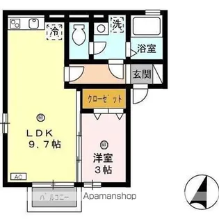 ラヴィアンローズ B棟【2階】の間取り