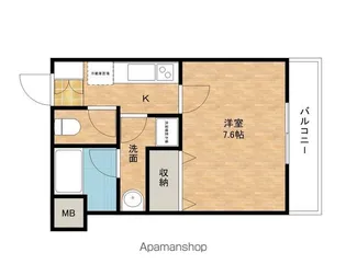 カサ・デスペース【202号室】の間取り