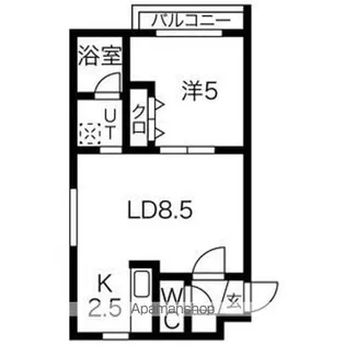 ノヴァ発寒南【3階】の間取り