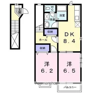 香川県高松市木太町【アパート】の間取り