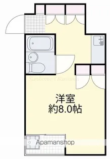 アルファ清心町Ⅱ【106号室】の間取り