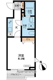 パシフィックコート目黒南【1階】の間取り