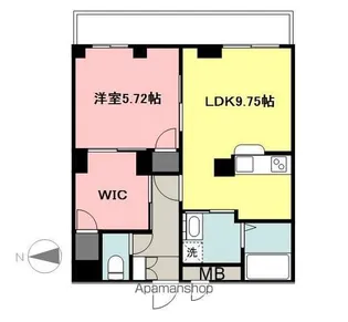 ラシーネ錦町【3階】の間取り