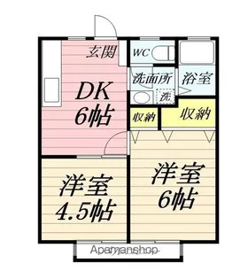 ハイムピーコック【2階】の間取り