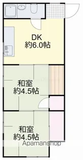 杉岡アパート【2階】の間取り