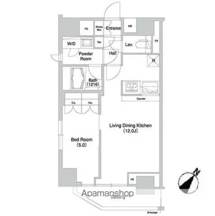 グラマシー横濱関内【8階】の間取り
