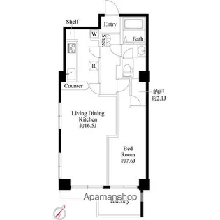 ライオンズマンション南平台【9階】の間取り