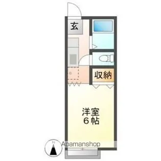 サンシティー井上Ⅱ【2階】の間取り
