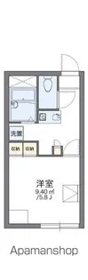 レオパレス大麻新町【104号室】の間取り