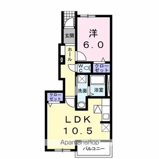 ビスタ・マールⅢ【1階】の間取り