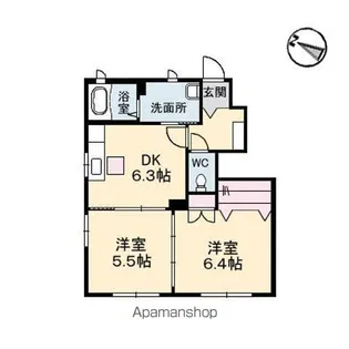 シャーメゾン澪【1階】の間取り
