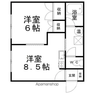 北中央ハイツA棟【1階】の間取り