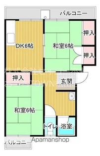清水マンション【401号室】の間取り