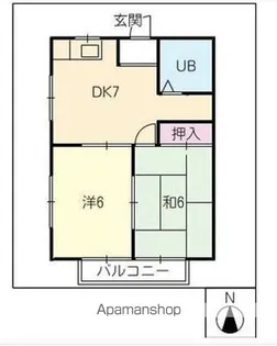 ハウスK2【1階】の間取り