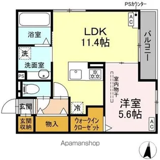 DーHILLS西浅田【3階】の間取り