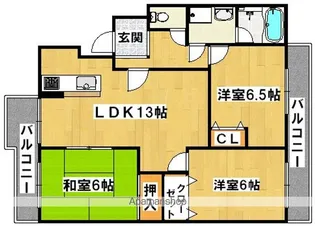 メゾン・アルルN【3階】の間取り