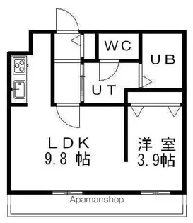 LEE厚別中央【7階】の間取り