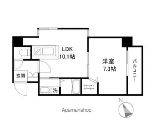 高栄京町マンション【9階】の間取り