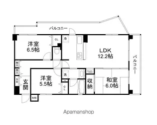 グレーシィ石山【501号室】の間取り