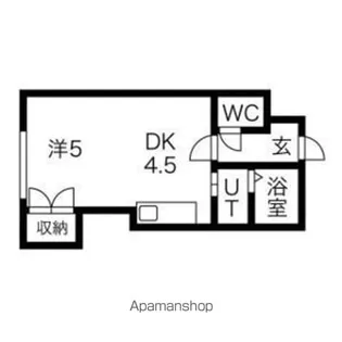 フラット蒼【202号室】の間取り