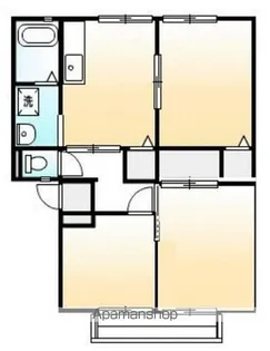 サンビレッジ西深津A【201号室号室】の間取り