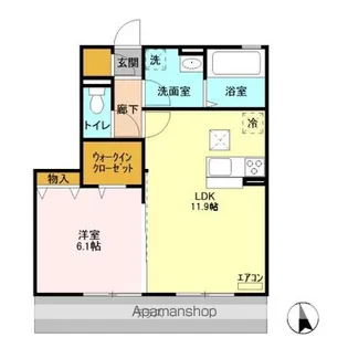 LEHUIT E【1階】の間取り