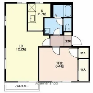 フレグランス梓B棟【102号室】の間取り