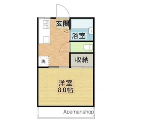 沓見リライアンス B棟【106号室】の間取り