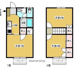 ヴィクトリートゥルース【1階】の間取り
