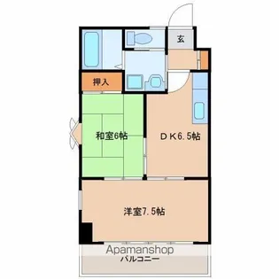 原町グランドハイツ【703号室】の間取り