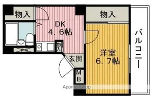 ドムール蛍池【5階】の間取り