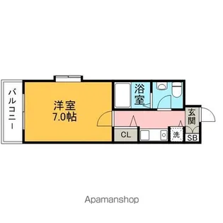 HONESTY高宮【8階】の間取り