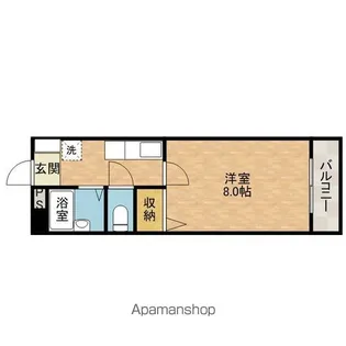 アビタシオン奈佐原A棟【1階】の間取り