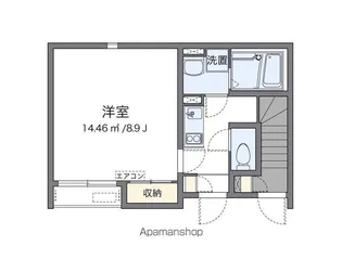 クレイノ向日葵 レジデンス【1階】の間取り