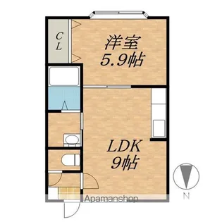 ELFE【1階】の間取り