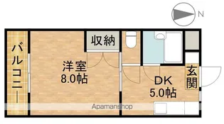 マンションジュネスⅥ【3階】の間取り