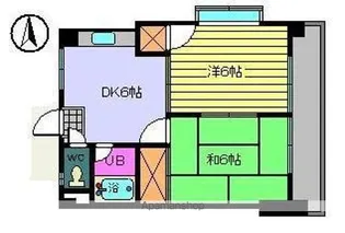 ハイツ居村【201号室】の間取り