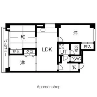 つつじが丘テラス【5階】の間取り