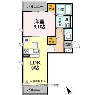 東京都青梅市河辺町10丁目【アパート】の間取り