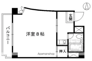 カミュエラ四条【201号室】の間取り