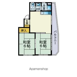 ルボワール美の里【201号室号室】の間取り