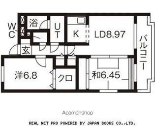 パルテール泉【3階】の間取り