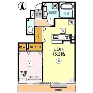 アルビオン【1階】の間取り