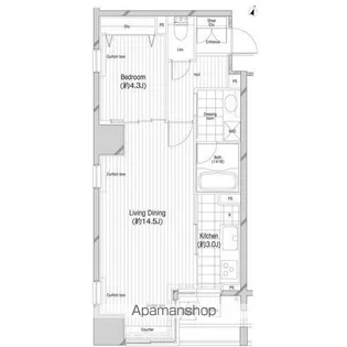 コンフォリア二番町【14階】の間取り