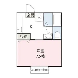 コーポKATSURA【206号室】の間取り