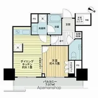 ザ・ライオンズ定禅寺タワー【307号室】の間取り