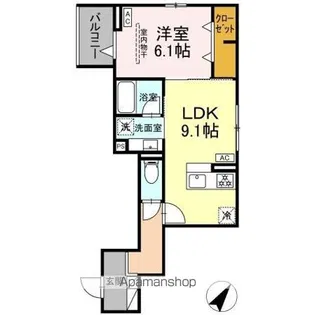 セレスティア綾瀬【2階】の間取り