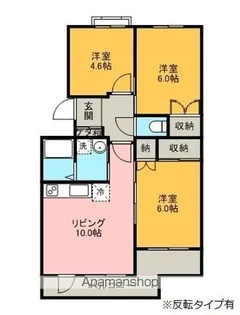 サンライフ75【207号室】の間取り