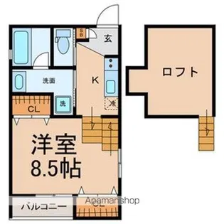 MS神宮西Ⅱ【2階】の間取り