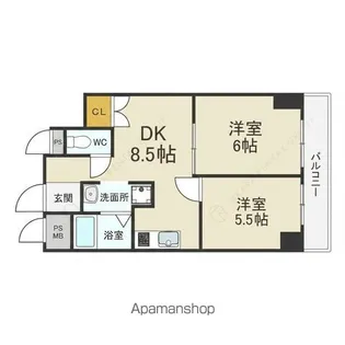 今西マンション【4階】の間取り